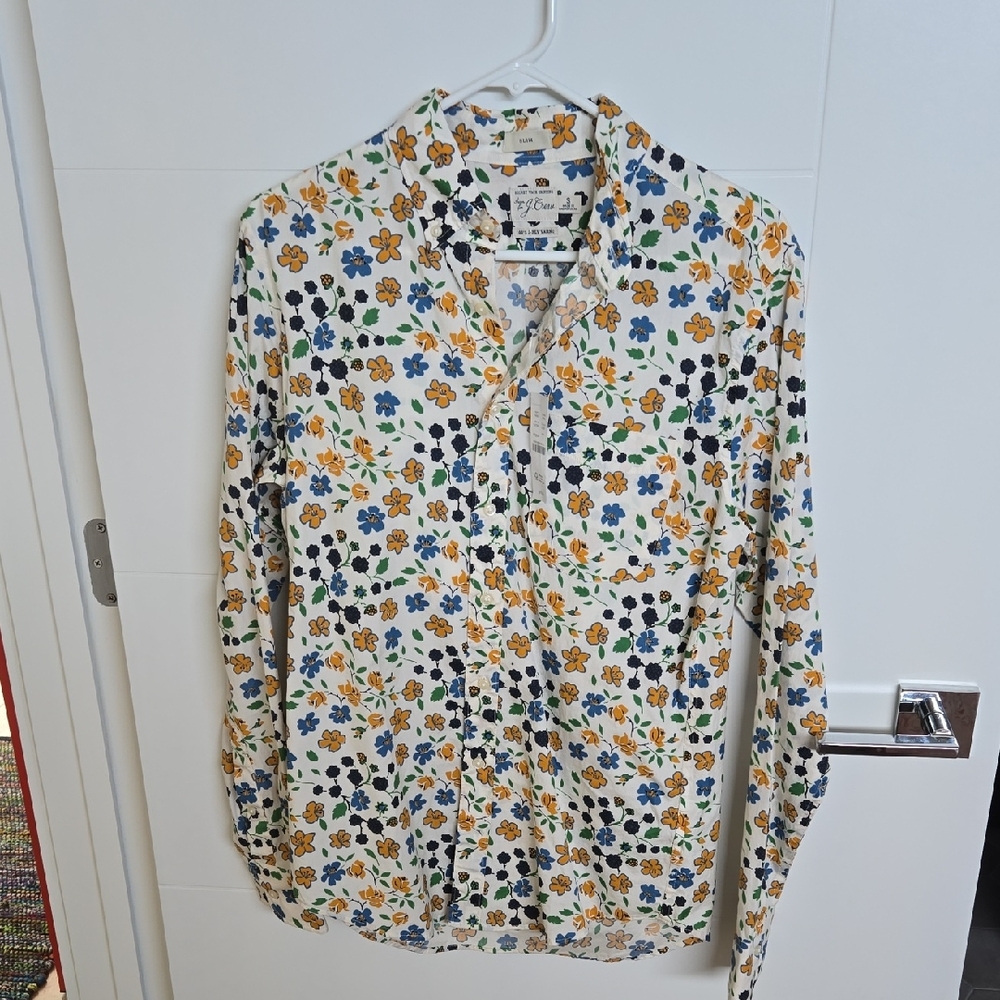 J. Crew Multicolor Floral Men's Shirt